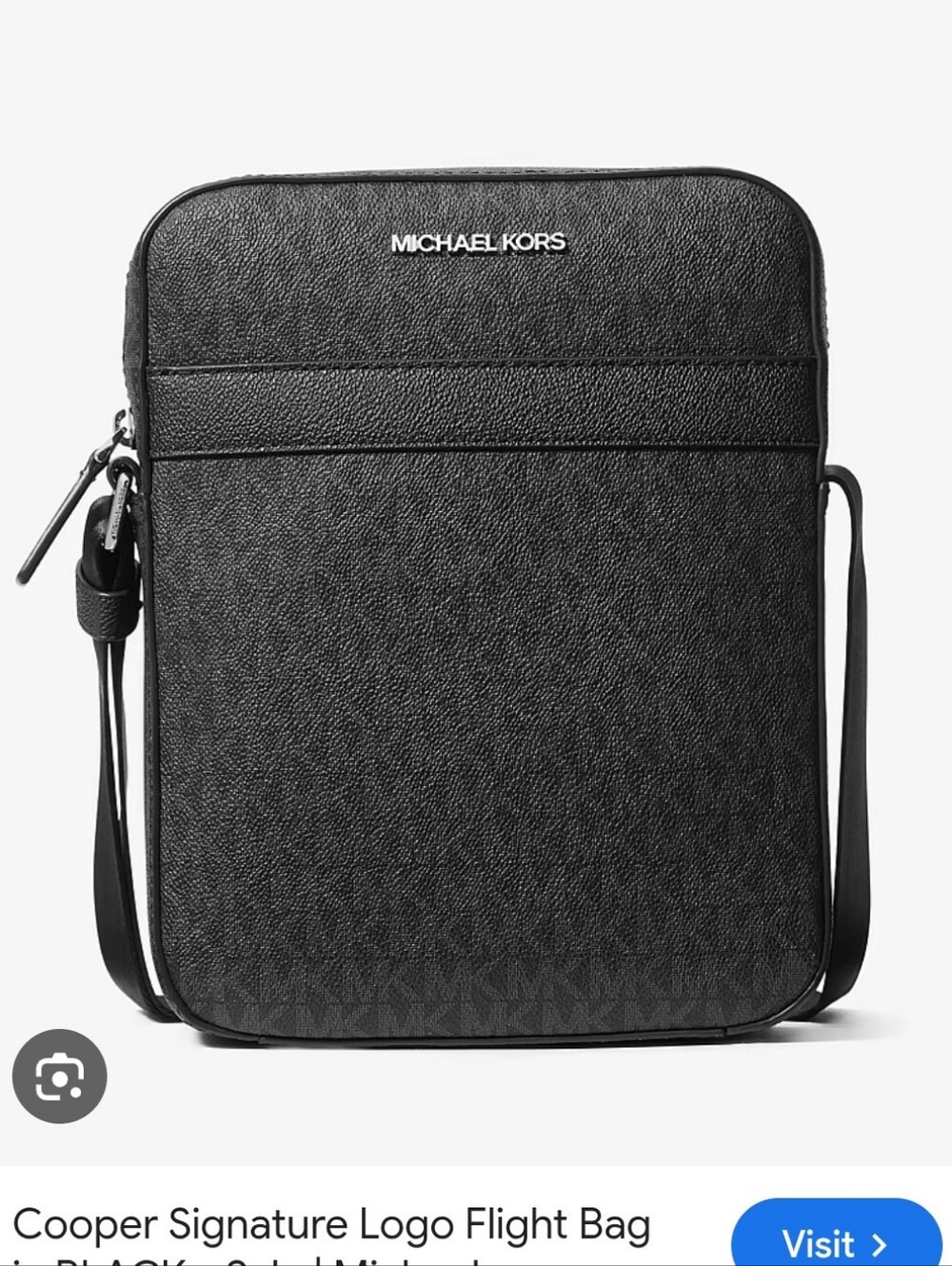 Michael Kors Black Signature Crossbody Messenger Bag